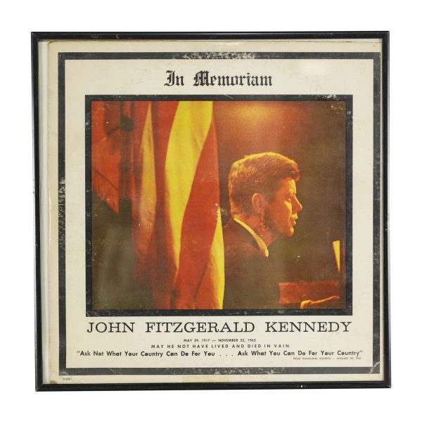 Collectibles - Framed Vinyl Record of John F Kennedy's Speeches