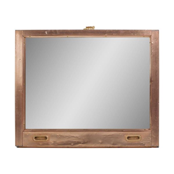 Copper Mirrors & Panels - NYC Building Copper Window Frame Mirror