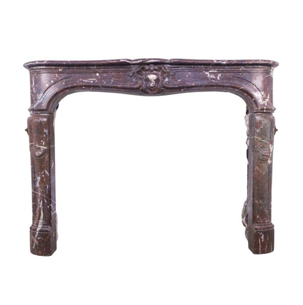 Danny Alessandro Mantels - Louis XV Rouge Royale Moderate Scale French Marble Mantel