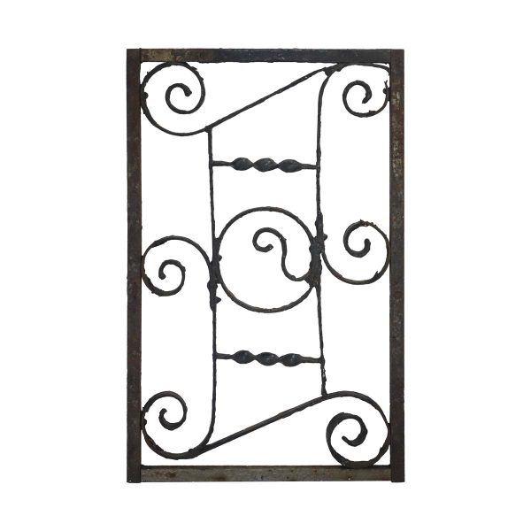 Decorative Metal - Reclaimed 24 x 16 Curved Circle Wrought Iron Panel