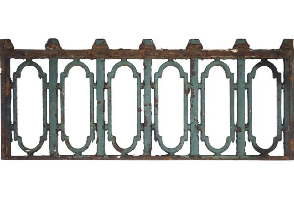 Decorative Metal - Reclaimed 34.5 in. Cast Iron Patio Balcony Guard