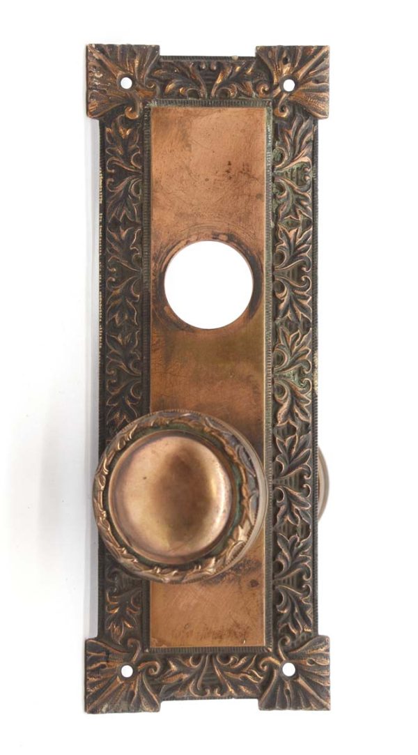 Door Knob Sets - Antique Concentric Bronze Entry Door Knob Set