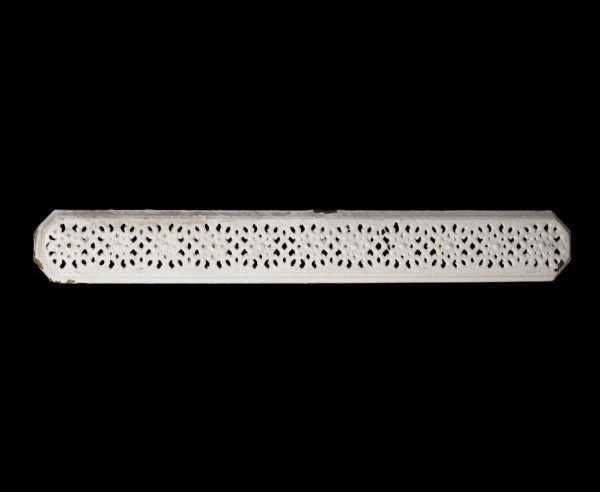 Heating Elements - Reclaimed 38 in. Painted White Cast Iron Heat Grate