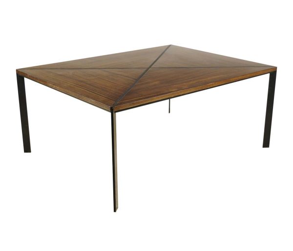 Living Room - Vintage Modern 42.25 in. Rosewood Steel Coffee Table