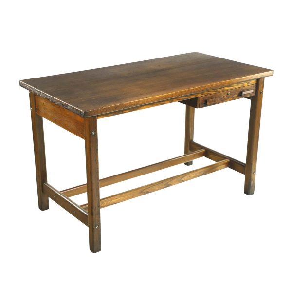 Office Furniture - Restored 5 ft Hamilton Counter Height Oak Work Table