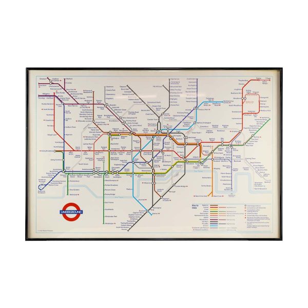 Posters - Framed London Underground Subway Map