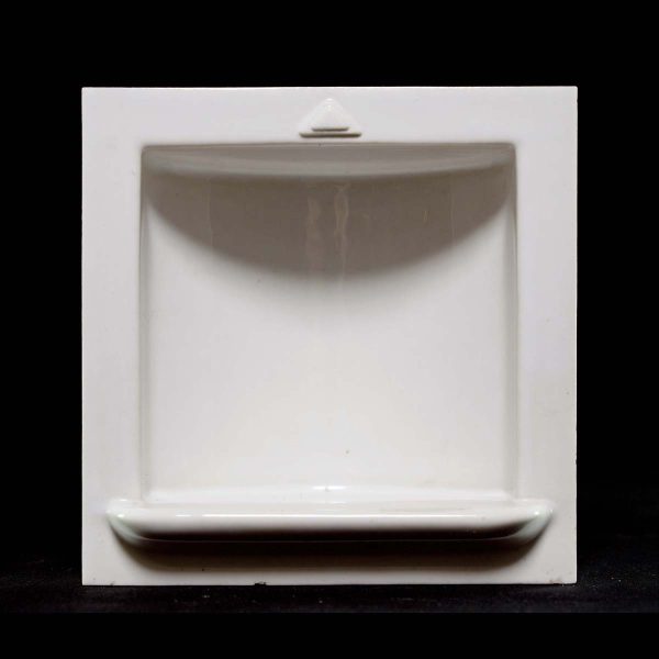 Bathroom - The Fairfacts Co. Reclaimed 6 in. White Ceramic Recessed Soap Dish