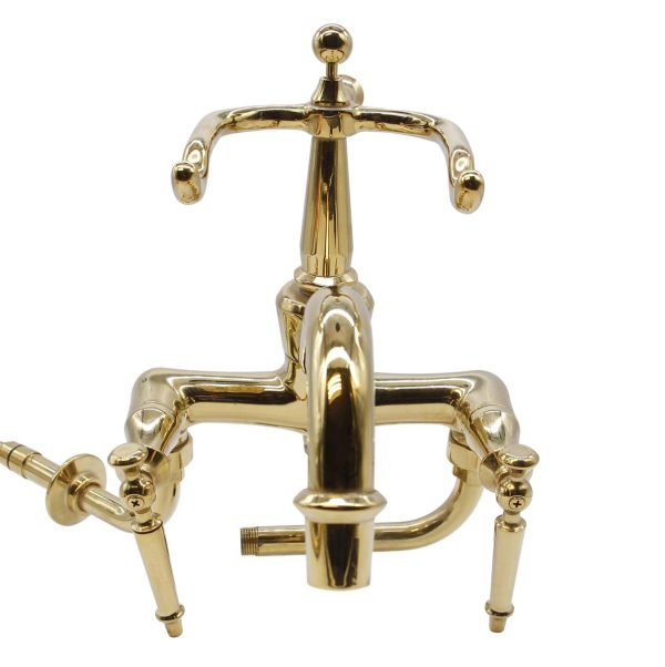 Bathroom - Vintage Kohler Polished Brass Wall Mount Tub Faucet Set