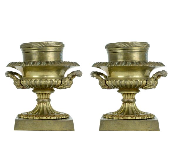 Candle Holders - Pair of Mottahedeh Fine Dining Repro Solid Brass Candle Holders