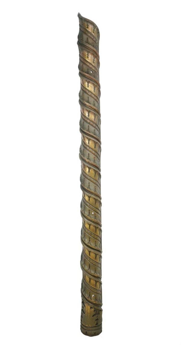Columns & Pilasters - Reclaimed 61 in. Bronze Twisted Leaf Decorative Column Post