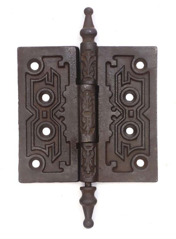 Door Hinges - Antique 4.5 x 4.5 Aesthetic Cast Iron Butt Door Hinge