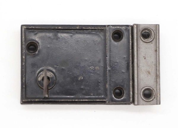Door Locks - Antique Cast Iron Door Surface Rim Lock with Key