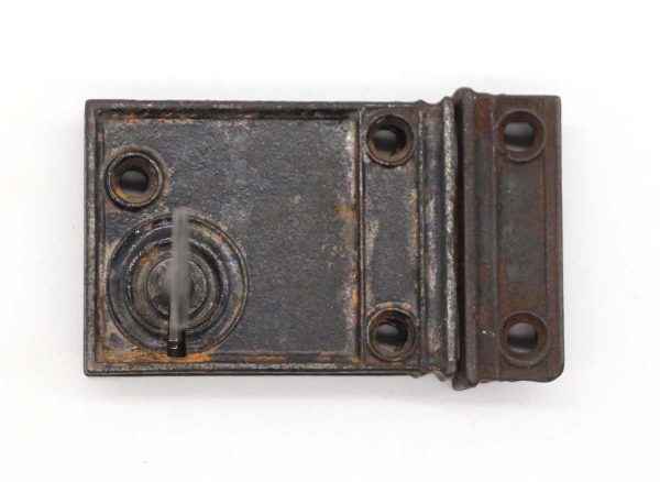 Door Locks - Antique Reading Cast Iron Surface Door Rim Lock with Key