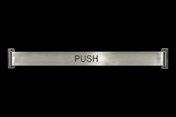 Door Pulls - Reclaimed 35 in. Stainless Steel Commercial Door Push Bar
