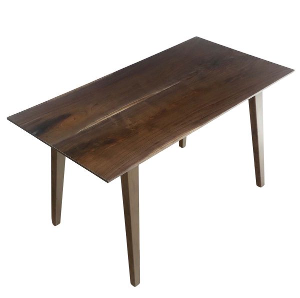 Farm Tables - Handcrafted 4.5 ft Walnut Resin Tapered Leg Dining Table