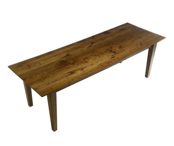 Farm Tables - Handcrafted 8 ft Oak Tapered Leg Dining Table