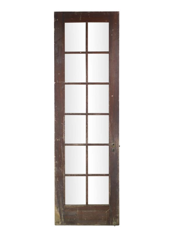 French Doors - Vintage 12 Lite Pine French Door 92 x 27.875