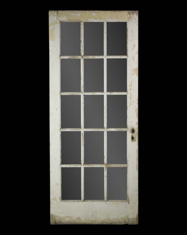 French Doors - Vintage 15 Vertical Lite Pine French Door 81.75 x 34