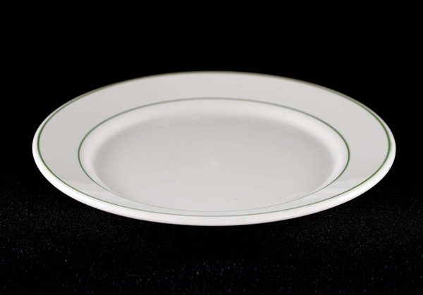 Kitchen - 1940s Buffalo China Restaurant Ware A-12 White 9 in. Round Plate