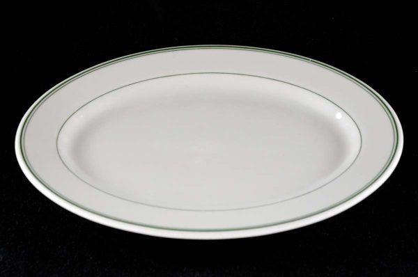 Kitchen - Vintage Homer Laughlin Restaurant China White 9 in. Oval Plate