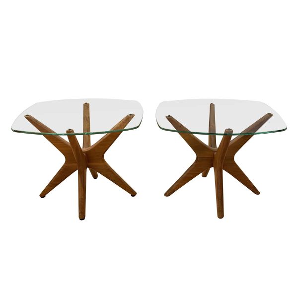 Living Room - Pair of 1960s Walnut Adrian Pearsall Jacks End Tables