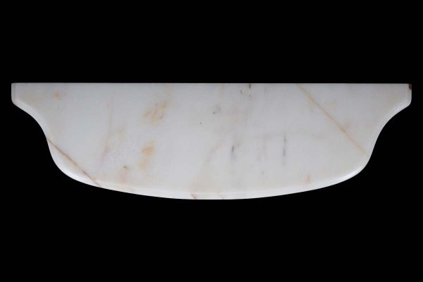 Marble Slabs - Portugal Made Rounded White & Gray Marble Tabletop
