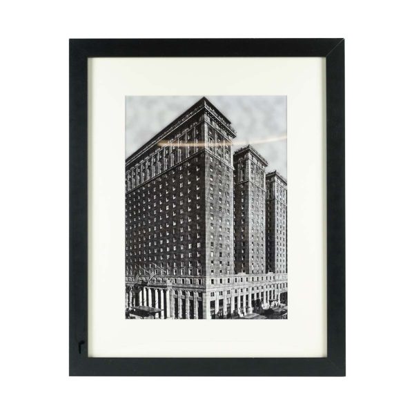 Photographs - Black & White Framed Photograph of The Hotel Pennsylvania