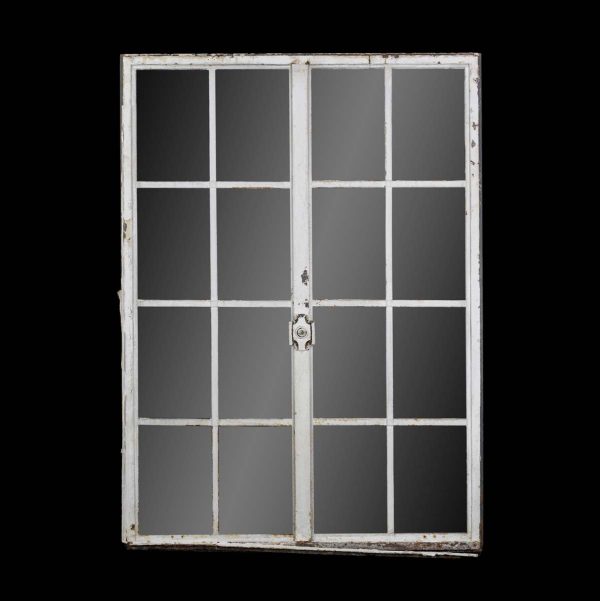 Reclaimed Windows - Reclaimed 16 Lite Steel Frame Double Casement Window 51 x 37