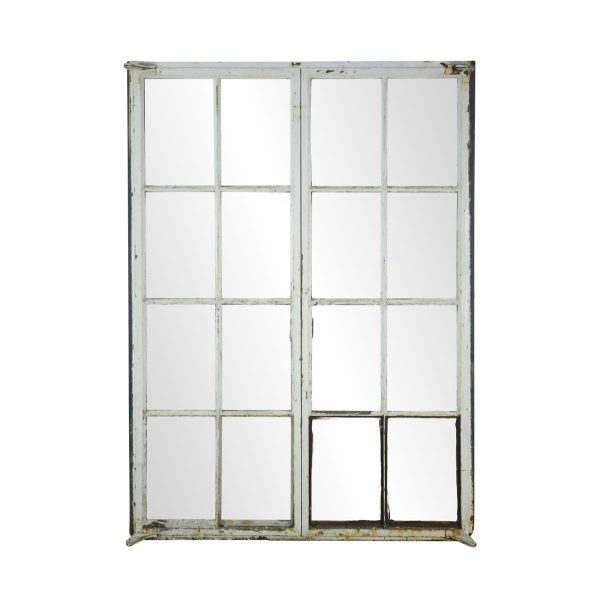 Reclaimed Windows - Reclaimed 16 Pane Double Iron Casement Window 65 x 49