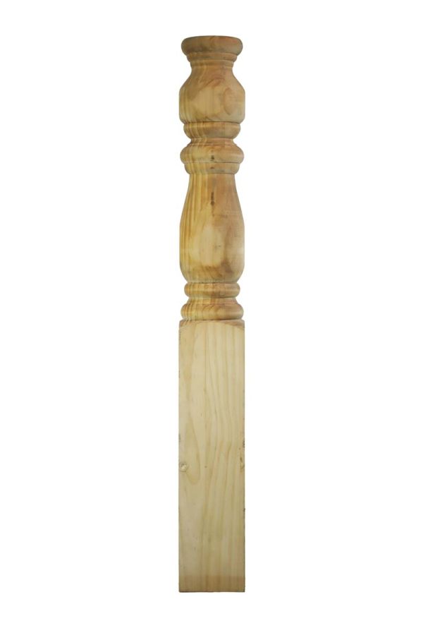 Staircase Elements - 45.5 in. Machine Carved Wooden Newel Post