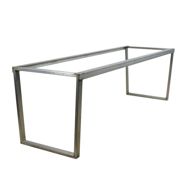 Table Bases - Modern 7 ft Stainless Steel Rectangular Table Base