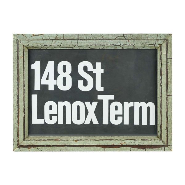 Vintage Signs - Newly Framed 148th St. Lenox Subway Terminal Sign