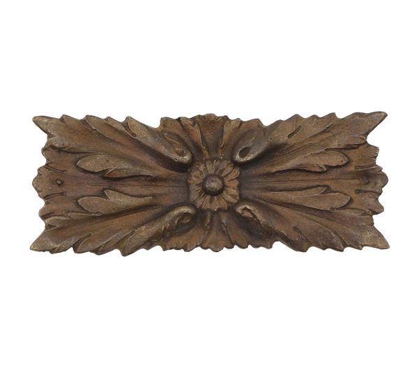 Applique - Vintage 3.75 in. Floral Bronze Applique