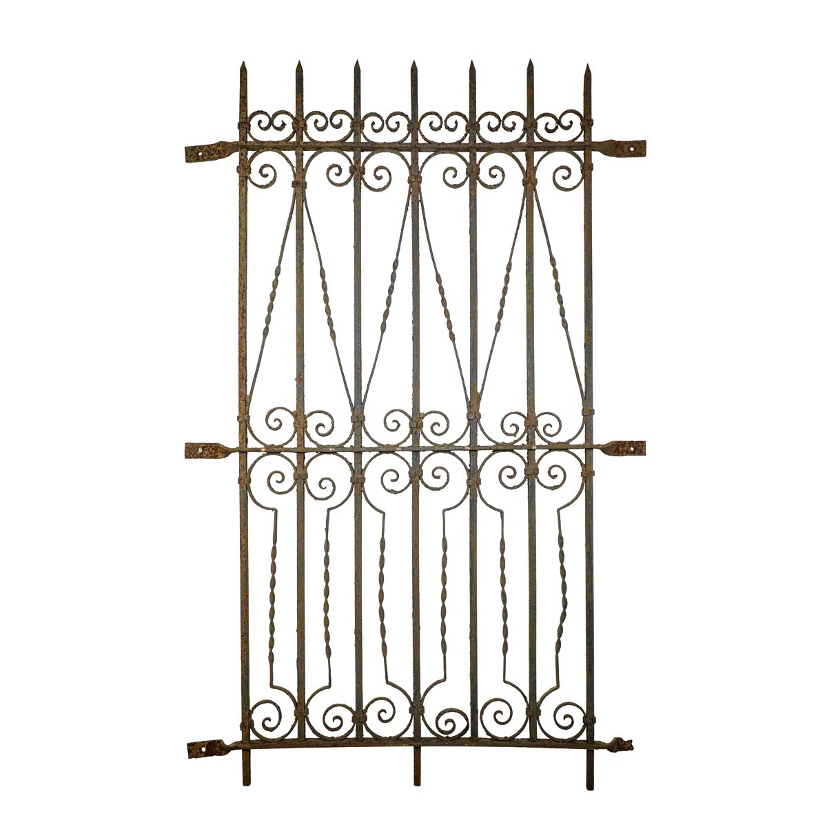 celebracion Actual sofá Antique Curled Security Bar Wrought Iron Window Guard 69 x 44 | Olde Good  Things