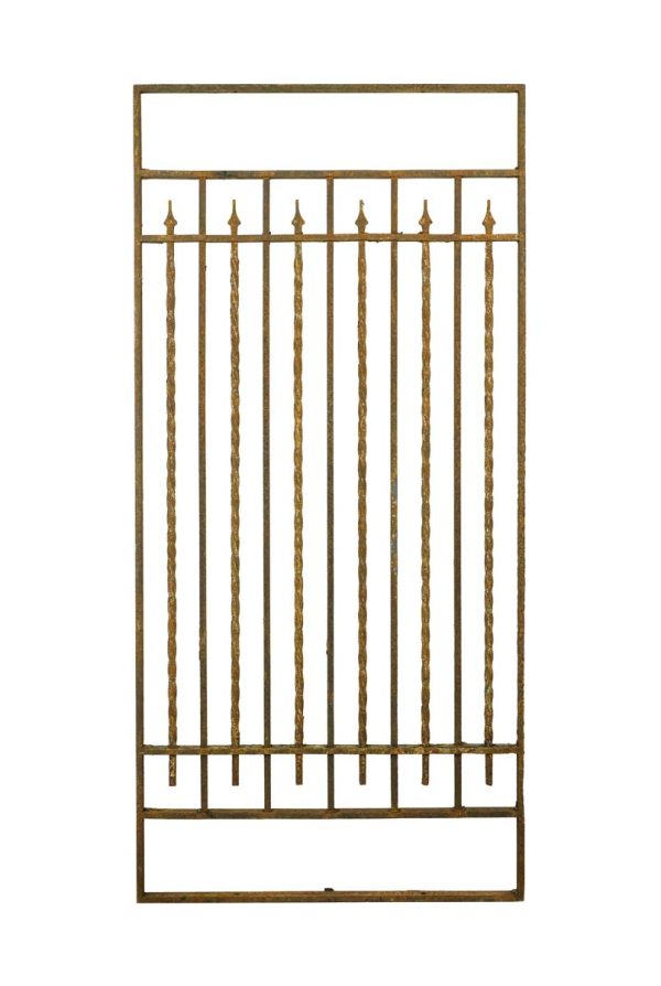 Balconies & Window Guards - Reclaimed Wrought Iron Security Twisted Bars Window Guard 48 x 23