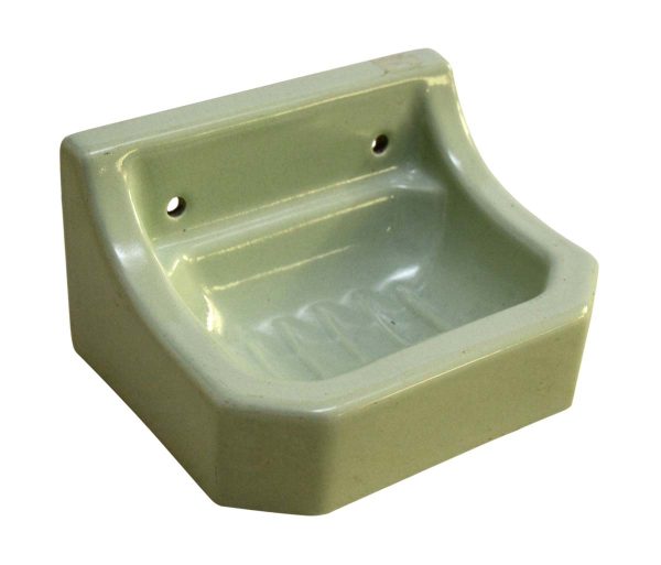 Bathroom - European Pastel Green Porcelain Wall Mount Soap Dish