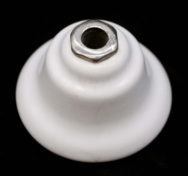 Bathroom - Vintage Speakman Round White Ceramic Faucet Cover