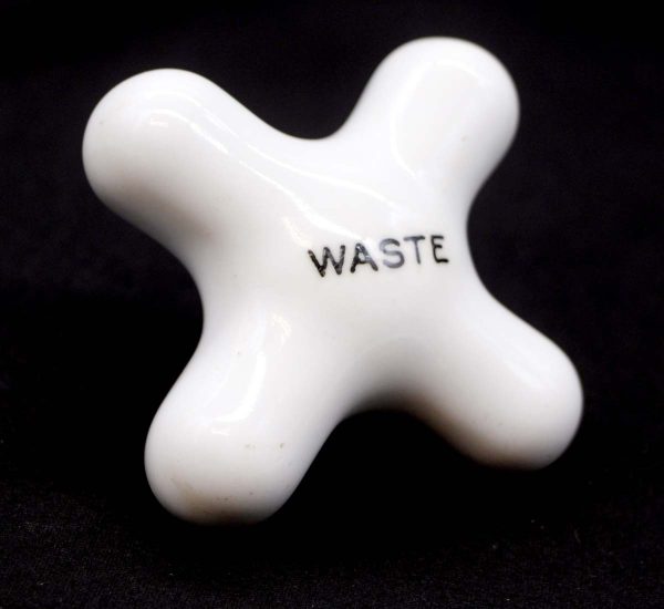 Bathroom - Vintage Speakman White Ceramic Waste Handle