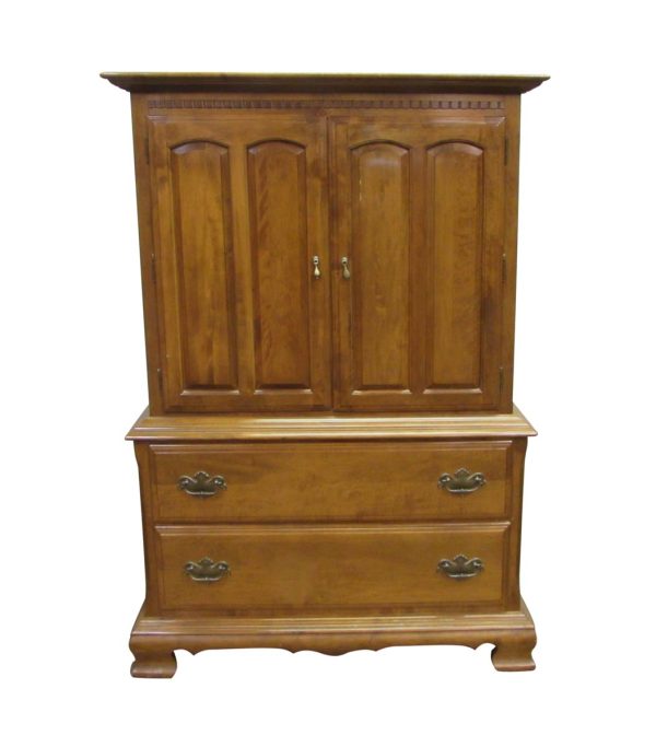 Bedroom - Vintage Traditional Wood Bedroom Armoire Dresser