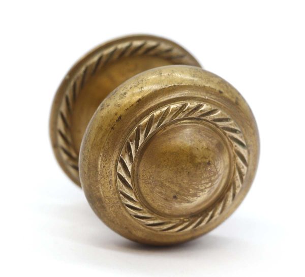 Cabinet & Furniture Knobs - Waldorf Astoria Concentric Brass Drawer Knob with Rosette
