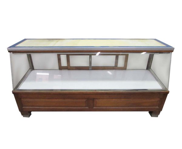 Commercial Furniture - Vintage 6 ft Wood Glass Pastry Bakery Showcase