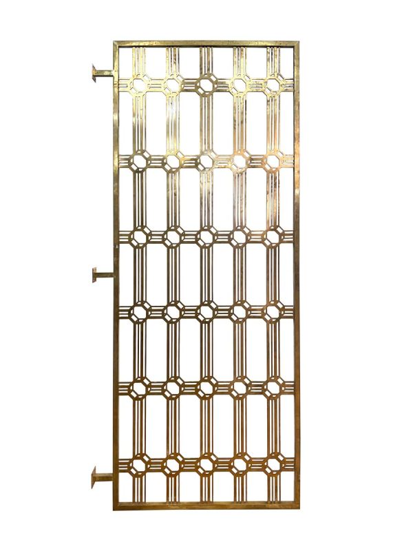 Decorative Metal - 1930s East River Savings Bank NYC Art Deco Brass Divider