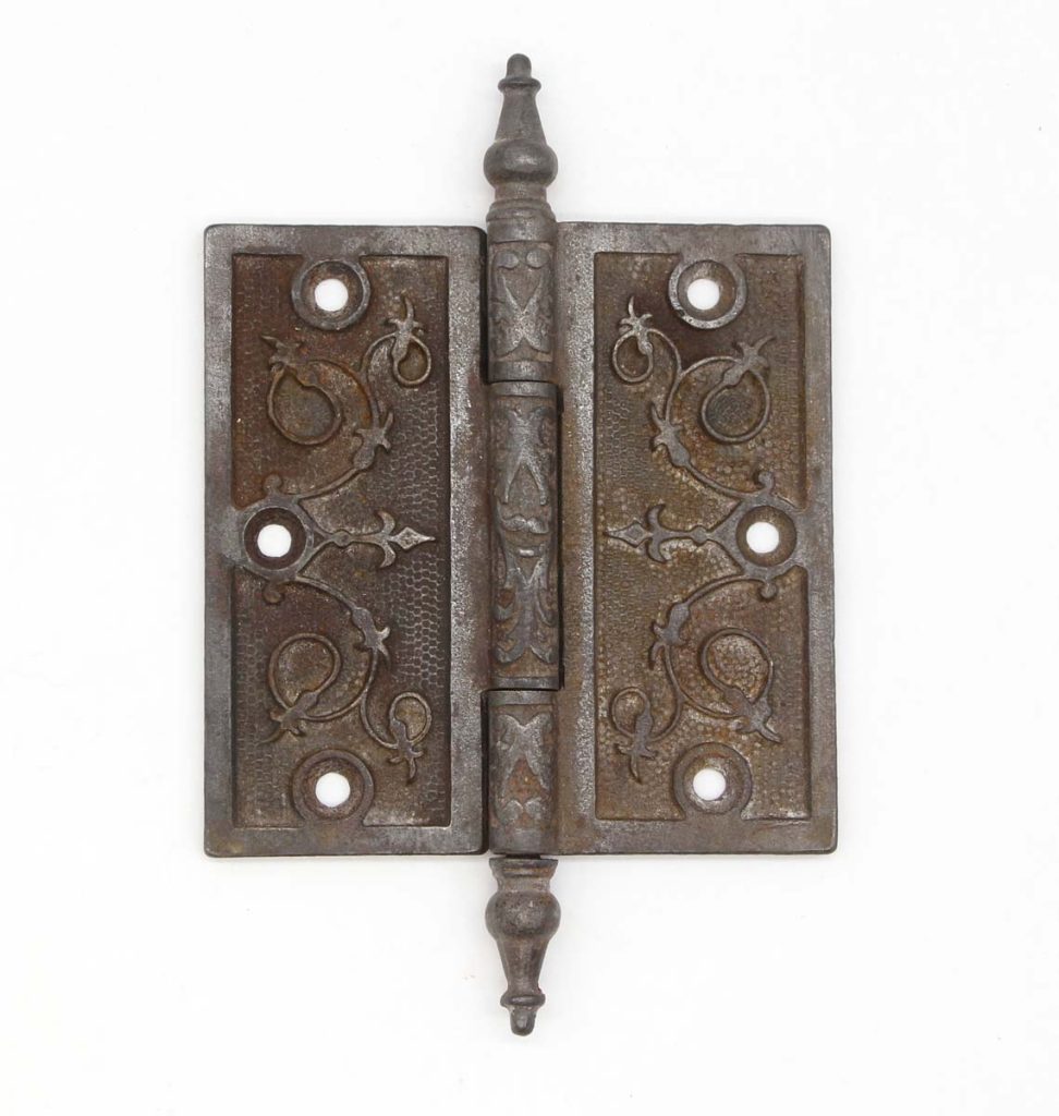 Antique Steeple Tip Victorian 4.5 x 4.5 Butt Door Hinge | Olde Good Things