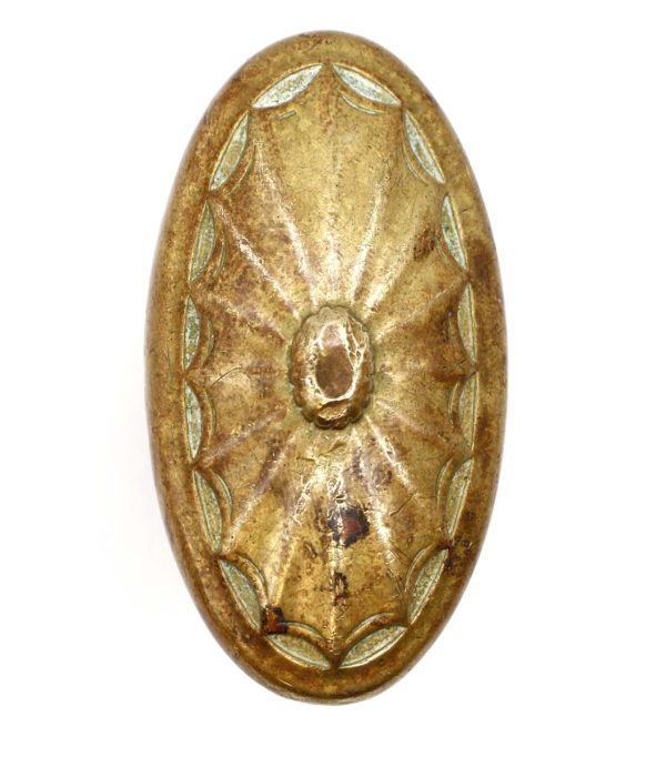 Door Knobs - Antique Corbin Bronze Oval Adam Fitzroy Door Knob