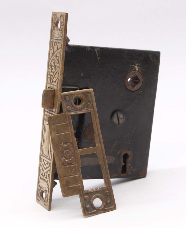 Door Locks - Antique Aesthetic Bronze & Cast Iron Mortise Door Lock