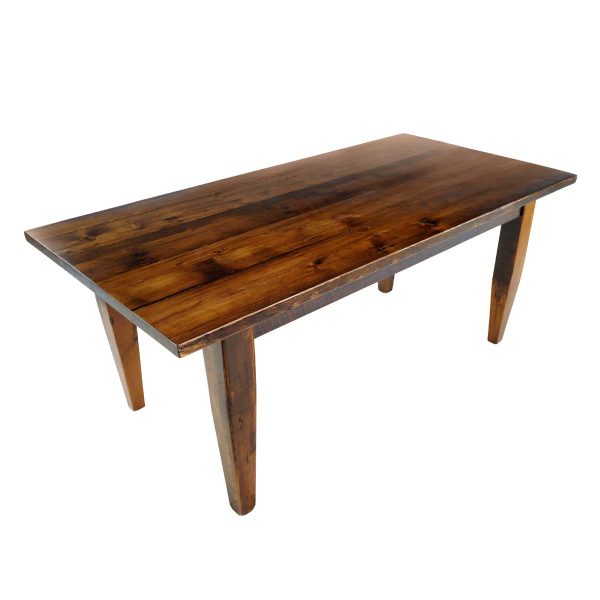 Farm Tables - Handcrafted 6 ft Pine Tapered Legs Dining Room Farm Table