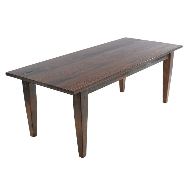 Farm Tables - Handmade 7 ft Reclaimed Pine Tapered Leg Farm Dining Table