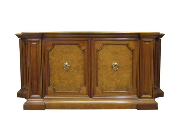 Kitchen & Dining - Vintage Traditional 80 in. Wood Parquet Top Sideboard
