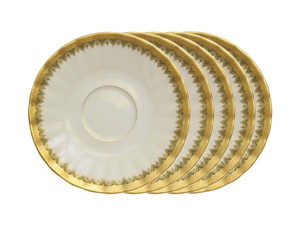 Kitchen - Set of 5.75 in. Antique French Limoges Saucer Plates