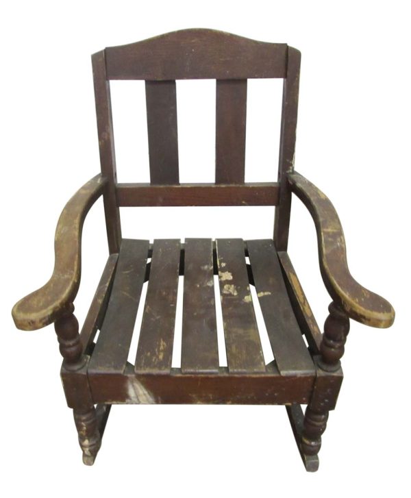 Seating - Antique Child Sized Wooden Rocker Chair
